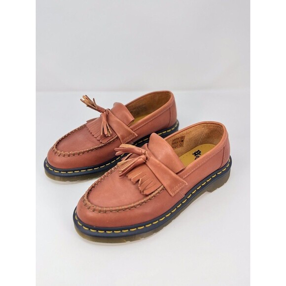 Dr. Martens Adrian Carrara Mens Shoes Brown Tasseled Slip On Penny Loafer US 7 M - Picture 4 of 9